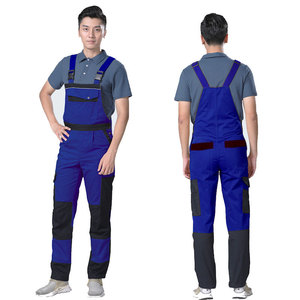Nouvelle combinaison de travail pour homme 2026 avec <span class=keywords><strong>bretelles</strong></span>, logo personnalisé, multi-poches, pour mécanicien, atelier 4S, réparation automobile, vêtements de travail extérieurs - Product Image 4