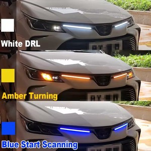 Striscia LED RGB Universale 12V per Auto, Flessibile, Bianca e Ambra, Luci Diurne a Flusso Sequenziale per Auto - Product Image 5