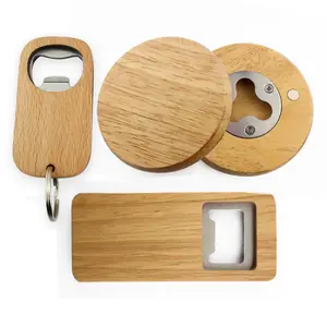 AI-MICH Black Wood Grain Electric Wine Bottle Opener Cheap Promotion Hot Sale Wood Coaster With Holder And Bottle Opener