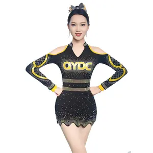 헬리콥터 응원 유니폼 모든 스타 치어 리더 의상 맞춤형 섹시 디자인 중국에서 만든 나만의 치어 리더 유니폼