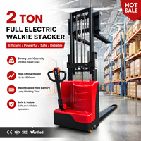 Chariot élévateur électrique à conducteur marchant 1,5T 2T pour la logistique et le stockage en entrepôt – Approvisionnement direct usine