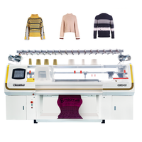 8G 10G 12G 52 Zoll Flach bett Computerized Jacquard Sweater Strick maschine