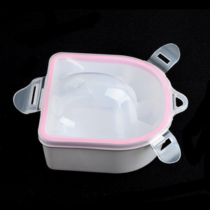 Bol de trempage pour ongles double couche, dissolvant de vernis, plateau de lavage des mains, outil de manucure durable pour spa - Product Image 3