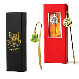 Marque-pages promotionnels en métal émaillé, marque-page coran de qualité supérieure or argent <span class=keywords><strong>arabe</strong></span> <span class=keywords><strong>Iqra</strong></span>, marque-page islamique pour avec boîtes - Product Image 1