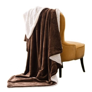 100% Polyester hai lớp dày ấm <span class=keywords><strong>Sherpa</strong></span> lông cừu ném chăn cho mùa đông - Product Image 3