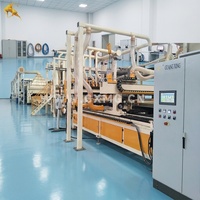 Ligne de production de panneaux isolants en laine minérale de roche