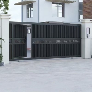 Portes pivotantes de luxe en <span class=keywords><strong>fer</strong></span> <span class=keywords><strong>forgé</strong></span> de style européen moderne avec longue poignée, pour <span class=keywords><strong>entrée</strong></span> de villa, <span class=keywords><strong>porte</strong></span> principale antivol - Product Image 4