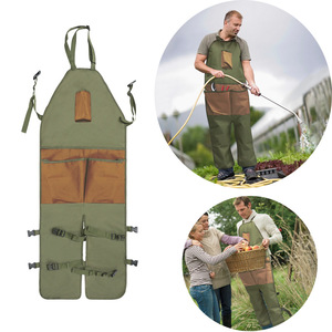 Tablier de travail imperméable à jambes séparées pour charpentier et jardinier, pour hommes, avec poches et sangle réglable - Product Image 2