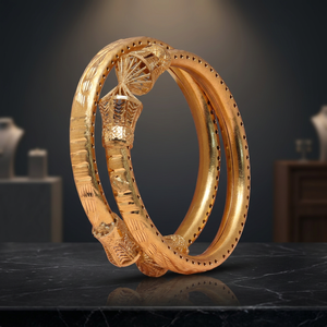 Dye Gold Plated Kada <b>Bangles</b>, Fashion <b>Bangles</b> Jewelry, Luxury <b>Bangles</b>, Brass Custom Gold <b>Bangles</b> Gold Filled Jewelry Oro Joyeria - Product Image 4
