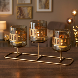 High Quality Handmade Iron Votive Metal Candle Holders Christmas Home Decoration Fancy <b>Candlestick</b> Lanterns Quality Other Candle - Product Image 5