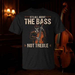 Camiseta de bajo vertical All About The Bass Jazz Double Bass Fiddle - Product Image 3