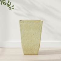 Pot de fleurs en plastique effet pierre, résistant aux intempéries, décoration élégante pour la maison, léger, pour l'intérieur et l'extérieur