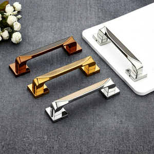 Zinc Alloy Main <b>Door</b> Pull Handles Modern Brass Gold And Chromes Square Base Wooden & <b>Glass</b> <b>Door</b> Handles For Hotels, Offices - Product Image 1