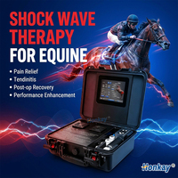 Appareil de thérapie par ondes de choc équin de qualité supérieure, écran 8 pouces, soulagement de la douleur non invasif et récupération musculaire, machine à ondes de choc pour animaux