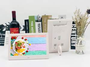 Pantalla de 7 ''y 10'', marco de imagen Digital, pantalla táctil IPS, pantalla de fotos, almacenamiento de 32GB, reproductor de vídeo, Material acrílico para el Hogar Inteligente - Product Image 4