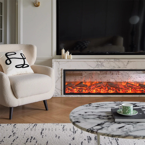 Nouvelle <span class=keywords><strong>Cheminée</strong></span> Électrique Murale Ultra Mince 2026 avec 7 Flammes RVB Réalistes, <span class=keywords><strong>Chauffage</strong></span> Intégré, Décoration Intérieure Moderne pour la Maison - Product Image 5