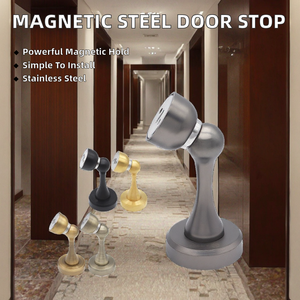<span class=keywords><strong>ECREW</strong></span> Tope Magnético para Puerta, Soporte de Pared de Acero Inoxidable, Fuerte Fuerza Magnética, Fácil Instalación, Diseño Moderno para - Product Image 2