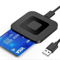 Lector de Tarjetas Inteligentes USB 2.0, Lector de Tarjetas con Chip IC ID, ISO7816
