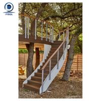 Poteau de balustrade moderne en câble métallique avec système de tension à faible coût en acier inoxydable