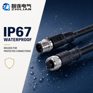 <span class=keywords><strong>Cable</strong></span> de Extensión Moldeado M12 Macho a Hembra o Hembra a Hembra de 2, 3, 4, 5, <span class=keywords><strong>6</strong></span>, 8, 12 Pines, Conector M12 IP67 - Product Image 4