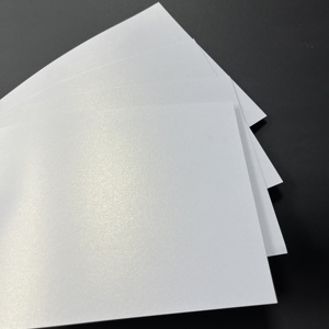 Customizable Pearl Paper Ivory /Cream color Paper Specialty Ice <b>White</b> Paper for business card 250grs - Product Image 4