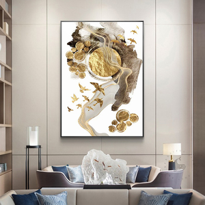 Fábrica al por mayor Hotel proyecto renovación ilustraciones lienzo pintura moderna abstracta artículos para el hogar lienzo pintura - Product Image 5