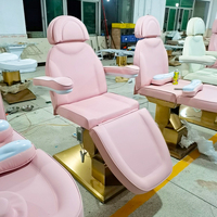 Offre Spéciale blanc beauté table de massage 3 moteur or électrique cosmétique visage extension de cils lit luxe