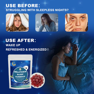 Gommes de sommeil à la mélatonine traditionnelles naturelles saveur thé soulagement du stress aide au sommeil pour améliorer l'humeur et la qualité du sommeil - Product Image 5