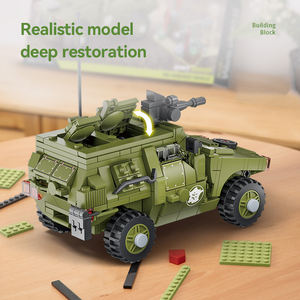 <span class=keywords><strong>Guerre</strong></span> mondiale militaire série T-34 réservoir modèle 1/34 unisexe armée réservoir jouet Kit de construction blocs en plastique briques bricolage jouet éducatif - Product Image 4