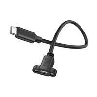 Kabel Ekstensi USB Type-C 5P Male-to-Female Kustom dengan Selubung PVC untuk Pengisian Daya & Transfer Data
