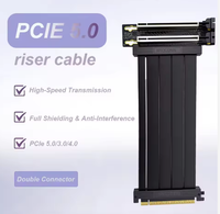 Câble répartiteur PCIe 5.0 X16 vers X8 X8 Gen5, double connecteur, rallonge GPU, blindage EMI en cuivre TPE pour PC