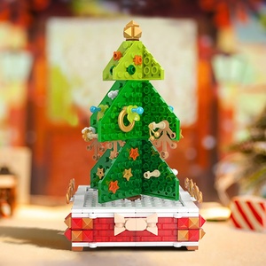 Samtoycn Nouveau Kit de Blocs de Construction Micro Mini, Modèle d'Architecture Arbre de Noël, Père Noël, Bonhomme de Neige, Jouet Éducatif DIY pour Enfants, Cadeaux - Product Image 5