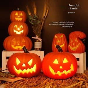 Ensemble de lanternes citrouilles modernes en plastique pour <span class=keywords><strong>Halloween</strong></span>, décorations LED <span class=keywords><strong>Jack</strong></span> <span class=keywords><strong>O</strong></span>'<span class=keywords><strong>Lantern</strong></span> avec toile d'araignée, pour intérieur, extérieur, fête, maison, jardin, OEM - Product Image 4