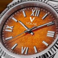 Montre mécanique pour homme, étanche, en acier inoxydable, automatique, squelette, cadran roulette, logo personnalisé