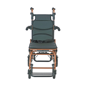 Foldable Lightweight Wheelchair For Elderly <b>Small</b> Manual Mobility Scooter Portable Travel Use With U Brake - Product Image 2