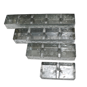 Chất lượng tốt 3*6 inch 47 Mét chiều sâu nhà máy trực tiếp 86 Mét thép mạ kẽm điện kim loại ống dẫn đôi ổ cắm hộp cho dây - Product Image 6