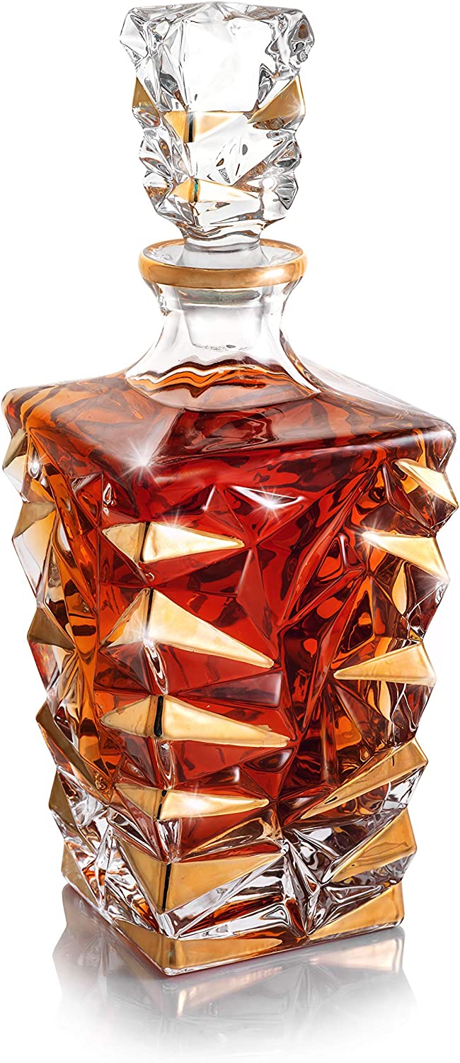 1 decanter and 4*glasses Crystal Whiskey Decanter  Whisky Gifts