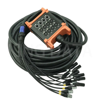 Bonne qualité 36 canaux 50 M 24ch sur bobine câble serpent 16 canaux avec rouleau