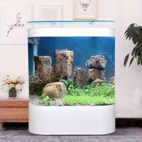 Aquarium en acrylique personnalisé, grand cube transparent en verre, avec balles avant, pour poissons, transparent, usine
