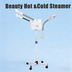 Vaporizador Facial Profesional de Doble Tubo Frío/Caliente con 3 Niveles, de Aleación Cromada, Multifuncional para Uso Doméstico - Product Image 5