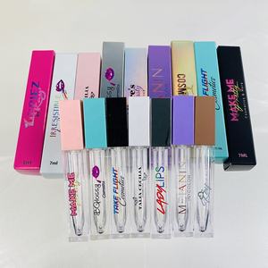 หลอดลิปกลอสขนาด 7 มล. สีขาว ชมพู ดำ เขียว นู้ด เงิน ขายดี เป็นมิตรกับสิ่งแวดล้อม บรรจุภัณฑ์หลอดลิปกลอส หลอดลิปสติก - Product Image 2