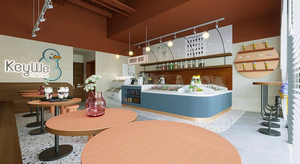 Vitrine en bois et verre sur mesure pour gâteaux et pâtisseries |   Vitrines de boulangerie pour le mobilier de magasin de desserts - Product Image 2