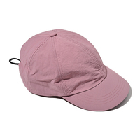Casquette de baseball 6 panneaux de haute qualité Casquette en nylon souple non structurée Logo personnalisé Casquette de course sportive