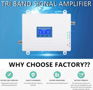 2 3 4G 900 1800 2100MHz Tri ban nhạc nhà máy Giá cả phải chăng nhất điện thoại di động tín hiệu mạng Repeater/Booster/khuếch đại tín hiệu