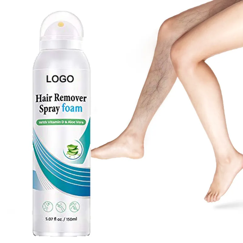 Vendita calda OEM ODM Private Label Piccolo Indolore Depilazione Spray per Il Corpo Gambe Ascella Peli Pubici Rimozione Dei Capelli Spray per Uomo E delle donne