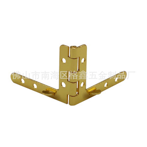 Bisagra para muebles, hierro chapado en oro, montaje en superficie antirust para caja de madera B013 1 - Product Image 1
