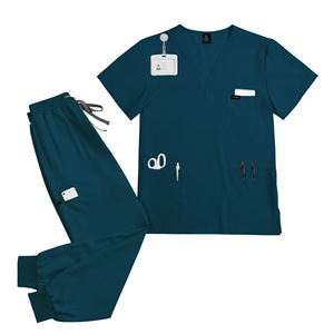 Conjunto <span class=keywords><strong>de</strong></span> Uniforme Médico Elástico <span class=keywords><strong>de</strong></span> 2 Piezas para Mujer, Diseño 2026, Ropa <span class=keywords><strong>de</strong></span> Trabajo Profesional para Hospital y Consultorio Dental - Product Image 3