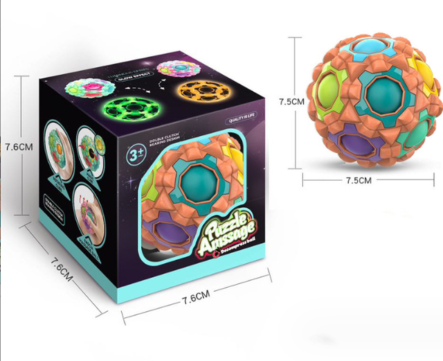 Hot Selling New Intelligent Plastic Cube Ball Press Fun Toy Speed Push Color Discrimination Fingertip Decompression Game Girls