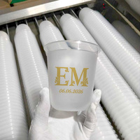 Bocai, logo personnalisé, décoration de fête personnalisée pour mariage, tasses de bar de 14oz 16oz, gobelets jetables en plastique givré en PP pour boire