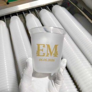 Bocai Custom Logo Wedding Personalized Party Decoration 14oz 16oz Bar <strong>Cups</strong> Disposable PP Frosted <strong>Plastic</strong> <strong>Cups</strong> for <strong>Drinking</strong> - Product Image 3
